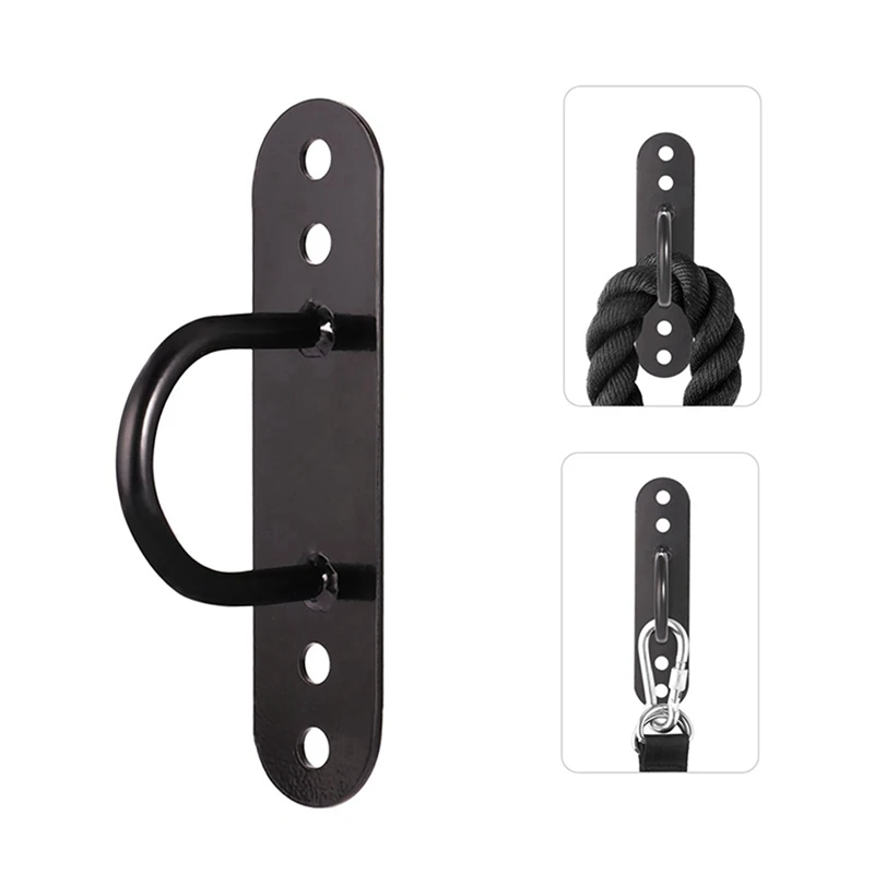 

1 Set Rope Wall Ceiling Bracket Anchor Bracket Hook & 1 Pair Climbing Carabiner for Yoga Hammock 25KN Master Lock