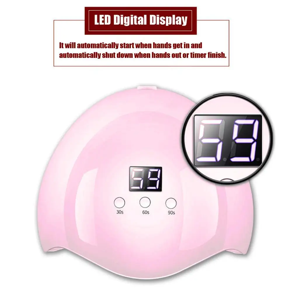 

USB LED nail dryer UV nail lamp nail drying nail dry gel ice wax lamp 12 LED automatic sensor 30s 60s 90s nail tools