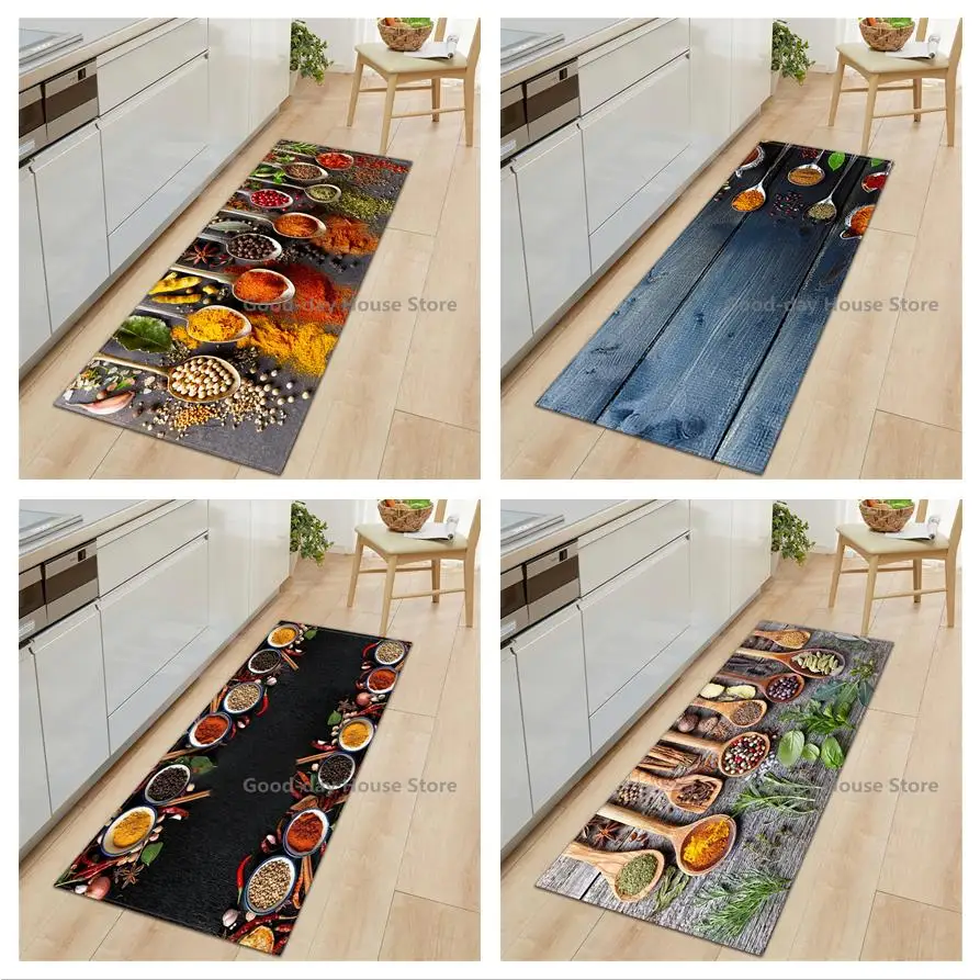

Modern Kitchen Mat Home Entrance Doormat Hallway Living Room Bedroom Decoration Floor Carpet Balcony Bathroom Anti-Slip Long Rug