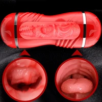 adult sex toys for men endurance training supplies realistic artificial soft silicone male vagina oral sex masturbators sex shop
