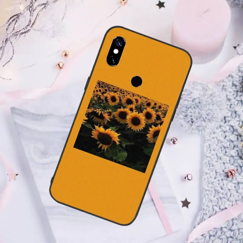 

Yellow flower Small daisy sunflowe Phone Case For Xiaomi Redmi 7 8 9t a3Pro 9se k20 mi8 max3 lite 9 note 9s 10 pro