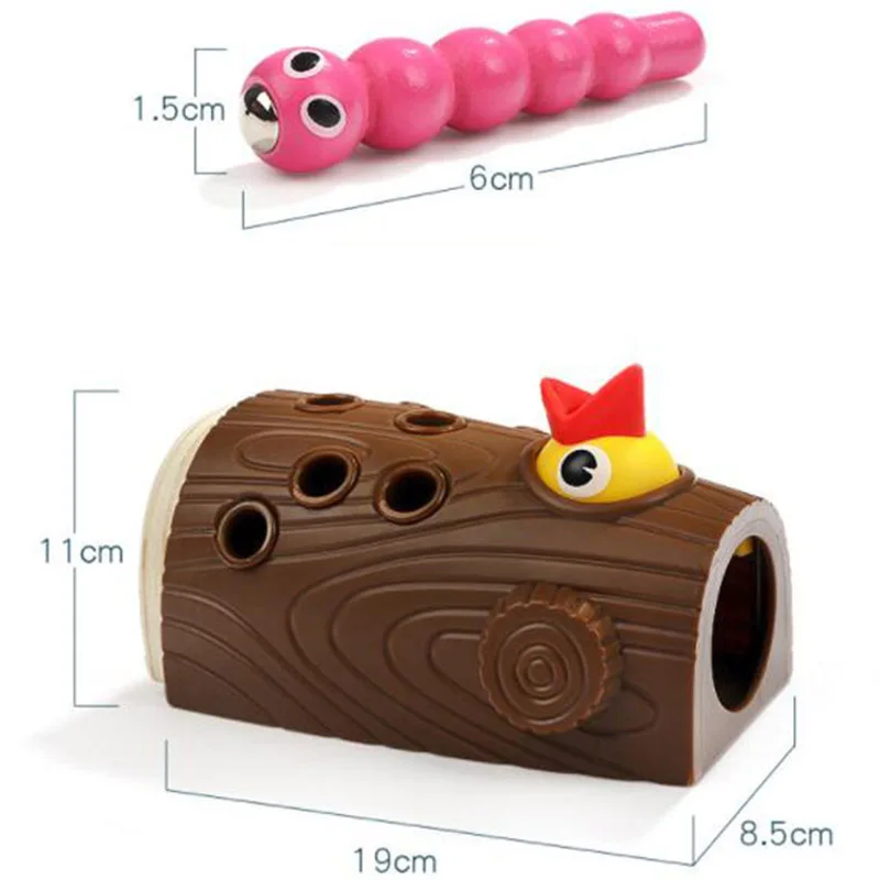 Дятел кормления игра магнитный захват рук глаз координации и мелкой моторики