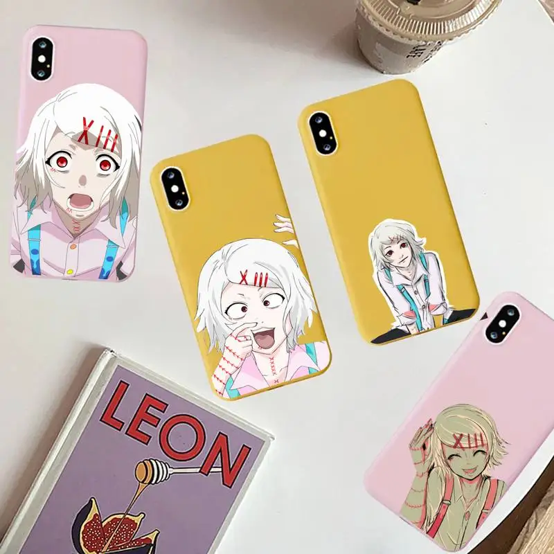 

Juzo Suzuya Tokyo Ghouls Phone Case for iphone 12 mini 11 Pro Max X XS XR 7 8 6 6S Plus Solid Color Cases