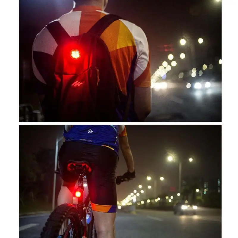 

Smart Sensing Brake Light Rear Wireless USB Rechargeable Bicycle LED Flash Taill