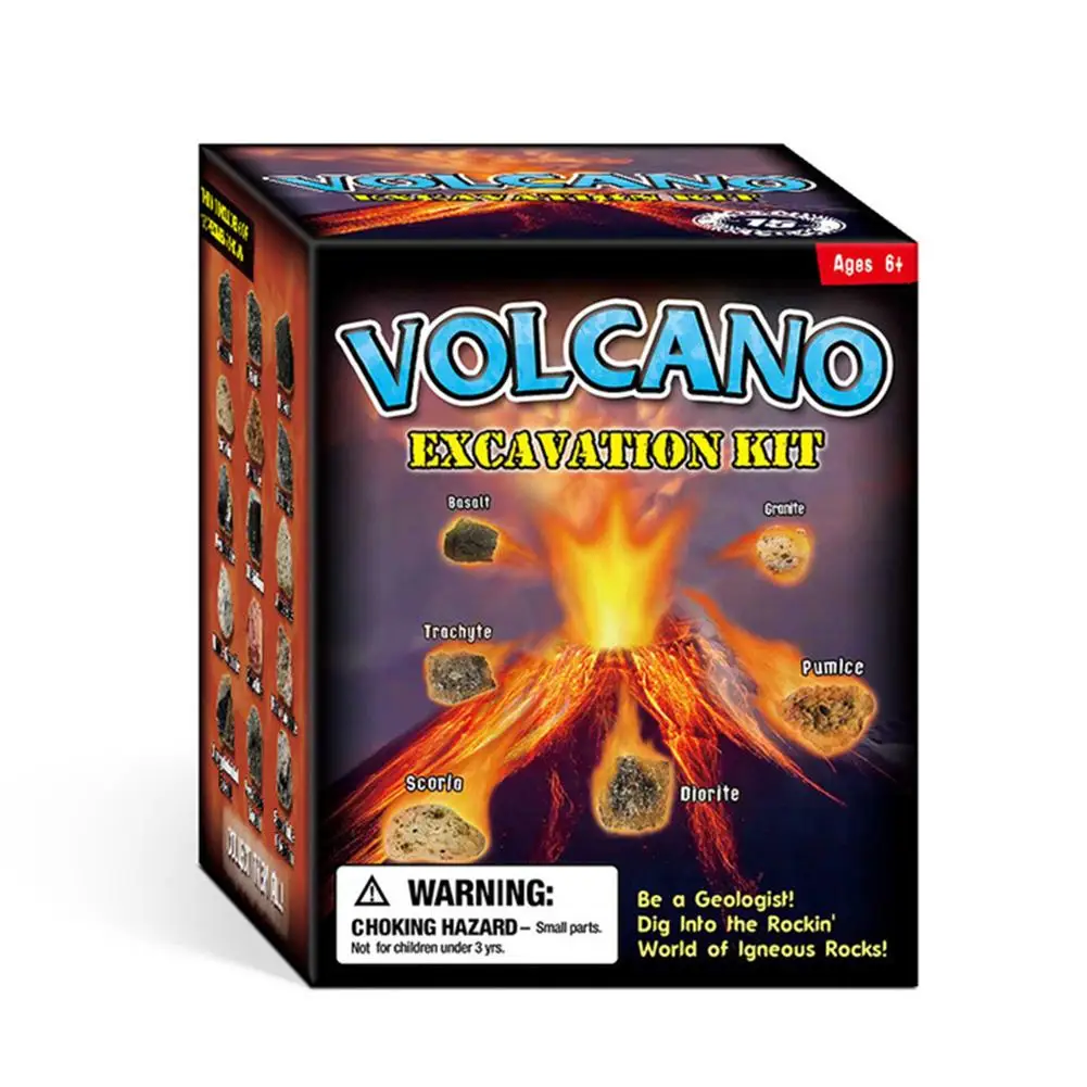 

Volcano Model Toy Children's Excavation Toy Volcano Eruption Stone DIY Puzzle Archaeological Volcano Model Toy