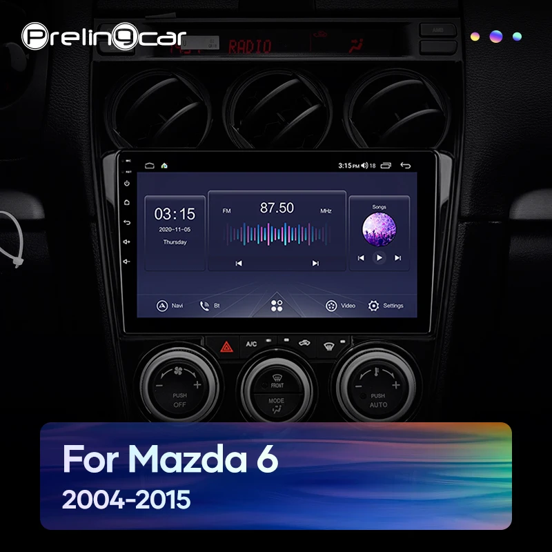 Автомобильная Мультимедийная система Prelingcar Android 10 0 для MAZDA 6 2006 2007 2008 2013 радио
