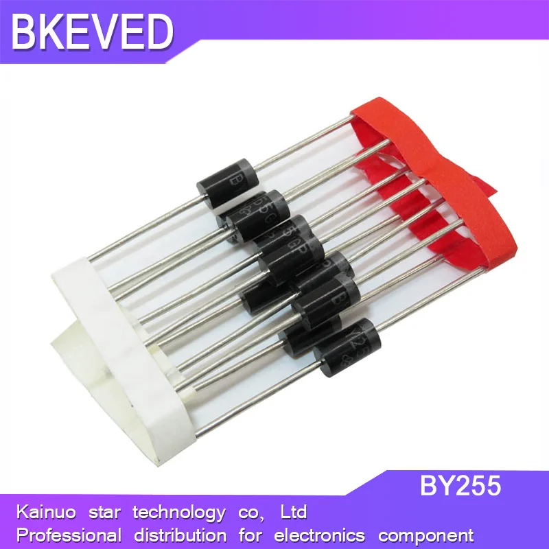 

20PCS BY255 Rectifier Diode 3A 3000mA 1300V DO-201 New Original