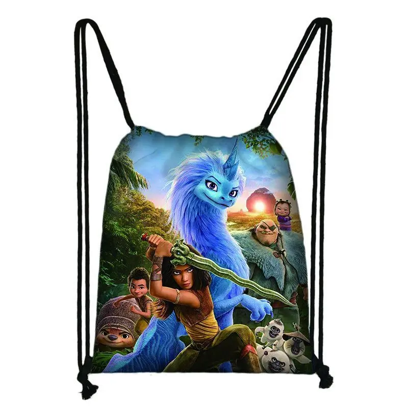 

Disney Movie Cartoon Raya and The Last Dragon Children's School Bag Cosplay Toys Kindergarten Girl Baby Kid Backpack Cute Plush