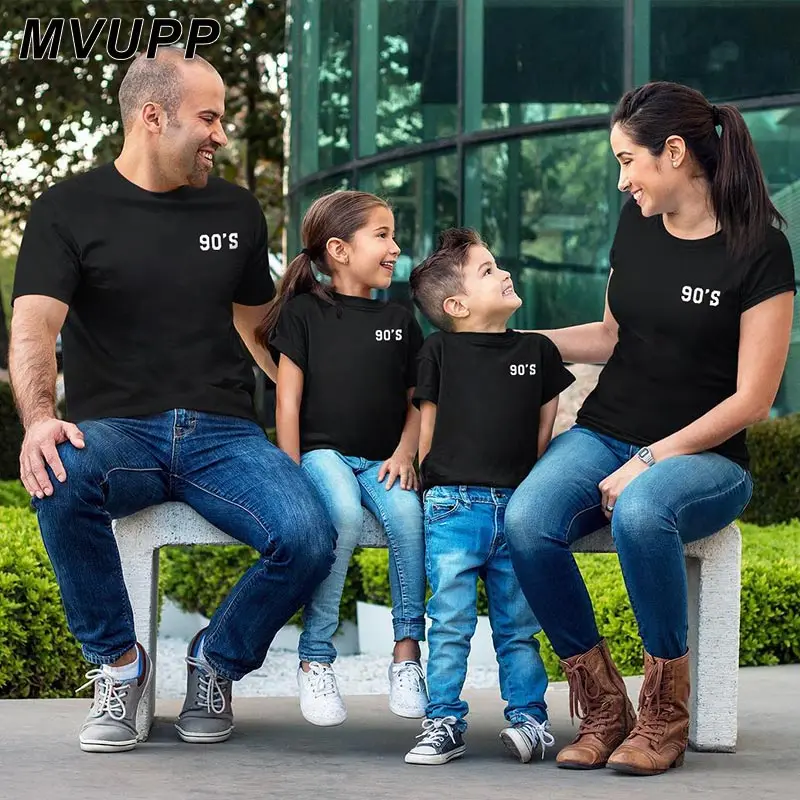 

Одежда для мамы и меня, папы, сына, семейный образ, футболки для мамы и дочки, подходящая одежда с принтом, повседневные топы с коротким рукав...