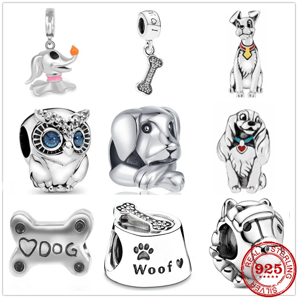 Женское ювелирное изделие из серебра 925 пробы с подвеской в виде кошачьей кости -