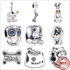 Женский браслет из серебра 925 пробы, с Шармами