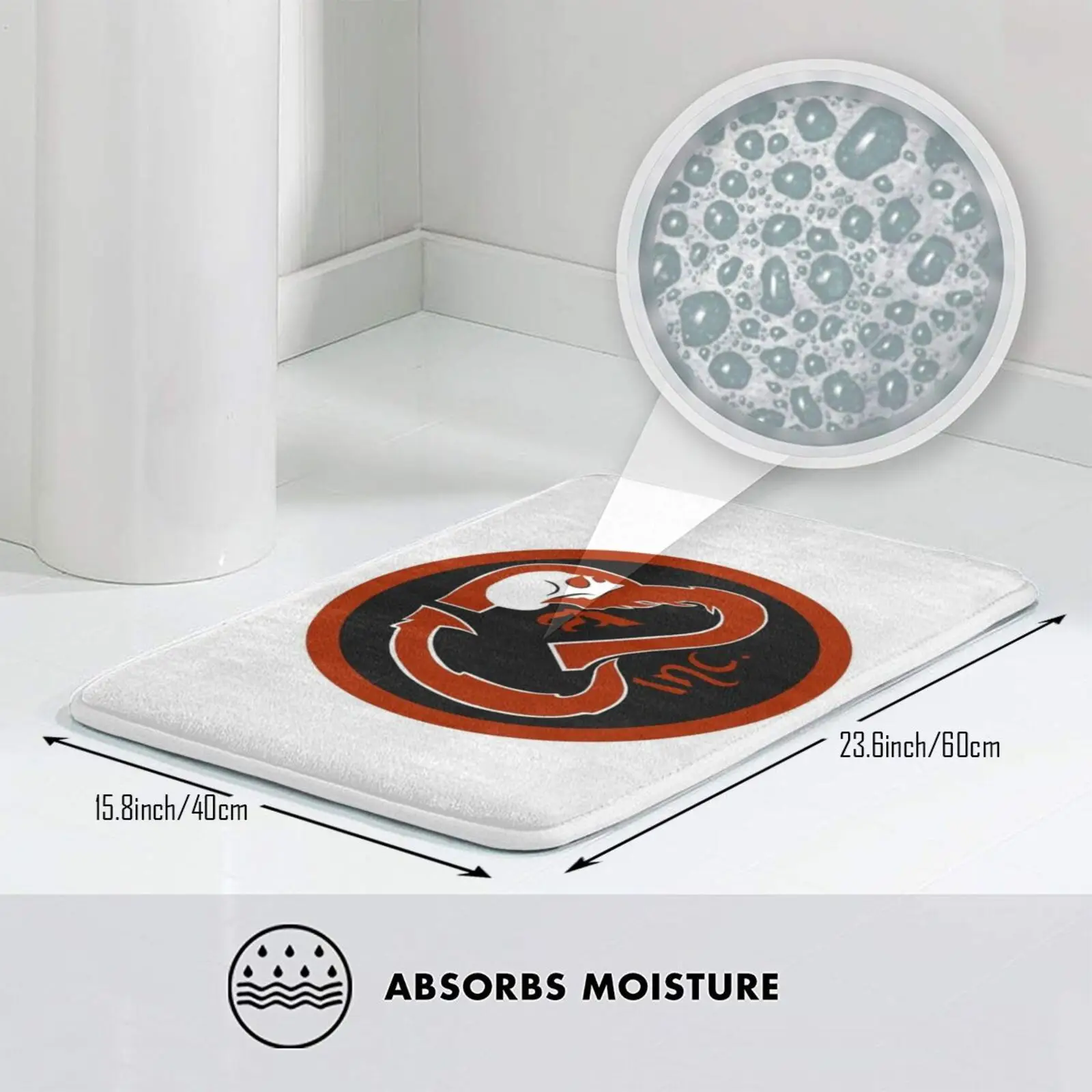 Коврик Calabarna Inc. Серия I коврик мягкий с рисунком черепа яркие кости готический