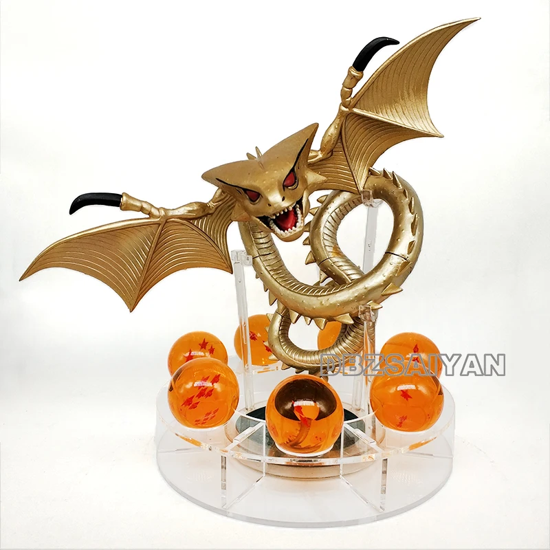 not lamp shenron4 15 см Dragon Ball Shenron figulas прикроватная лампа Dragon Ball Z рисунок ночной Светильник Shenlong+ 7 шт 3,5 см шарики+ акриловая полка DBZ - Цвет: not lamp shenron4