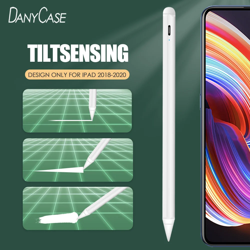 Для Apple Pencil 2 с Палм отказ от наклона чувствительность активный стилус для iPad Pro 11 12