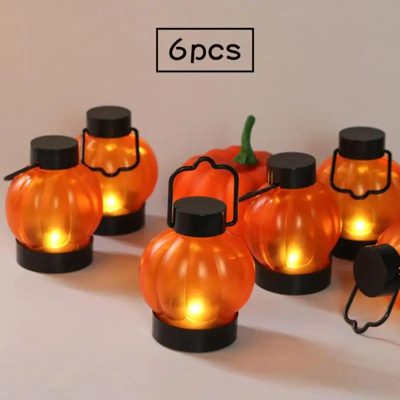 6 шт. светодиодный светодиодные фонарики в виде тыквы | Дом и сад