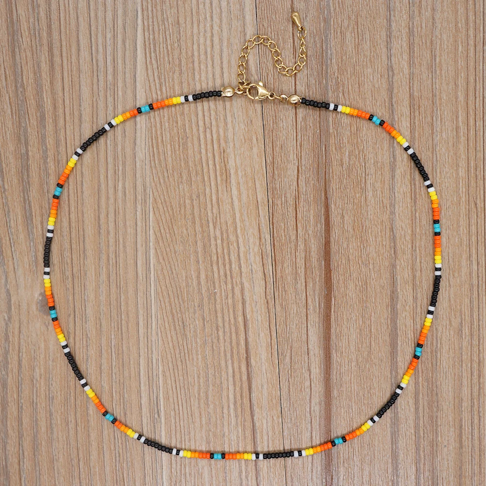 

Женское Ожерелье Go2BoHo, разноцветное ожерелье с бусинами Миюки в западном стиле, украшение в стиле бохо