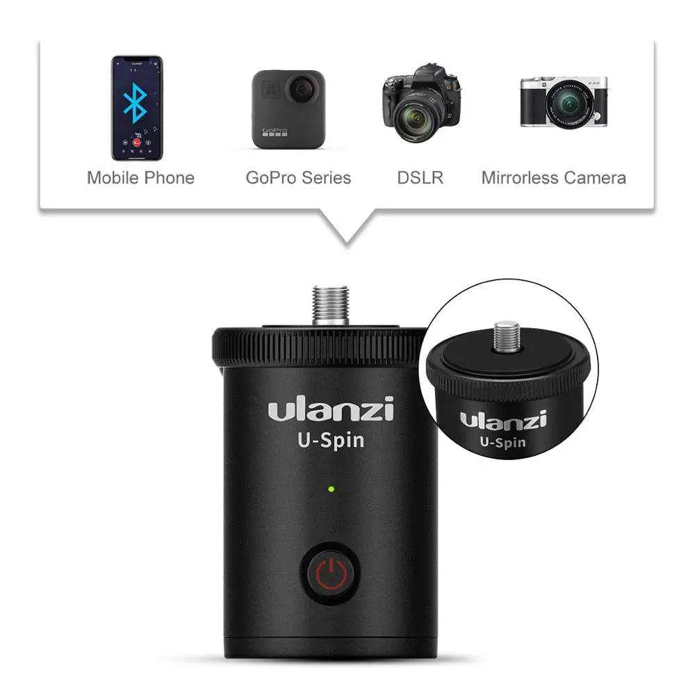 Ulanzi U SPin 360 Вращающаяся головка с шаровой головкой Трипод для смартфона Gopro экшн