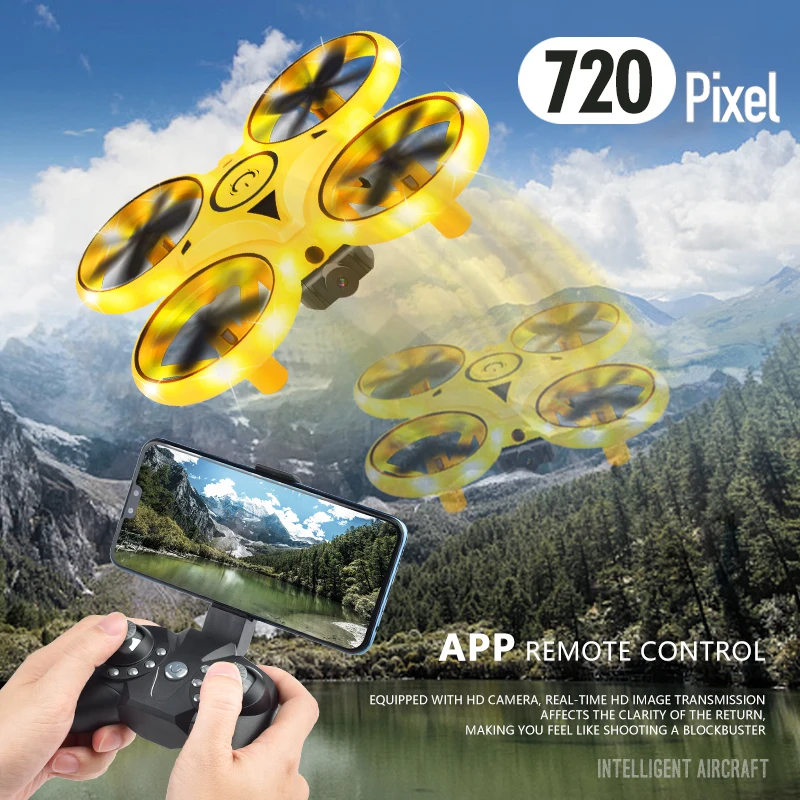 

ZK30 Mini Four-Axis Induction Drone Altitude Hold Gesture Sensing Smart Watch Remote Control Drone Gift for Child Adult Kids
