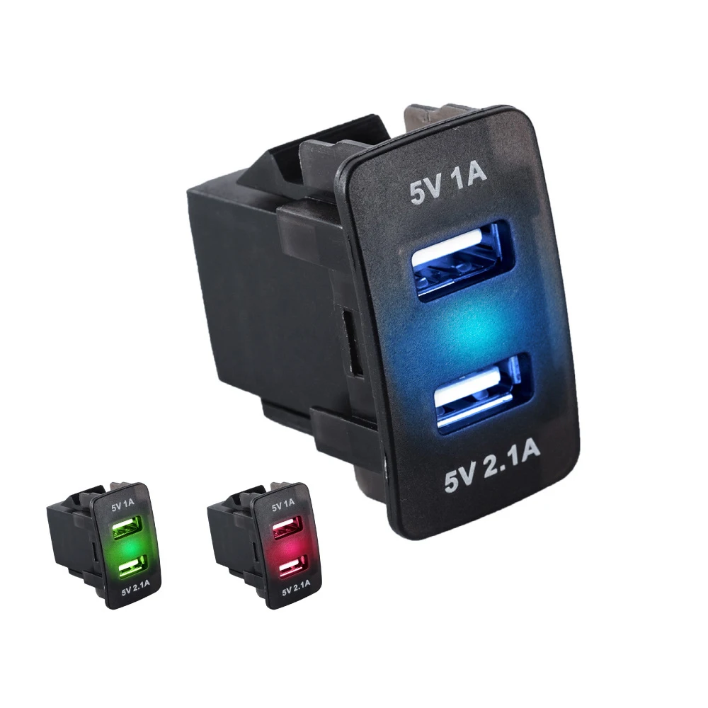 Автомобильное зарядное устройство USB 3 1 А со светодиодный ным дисплеем