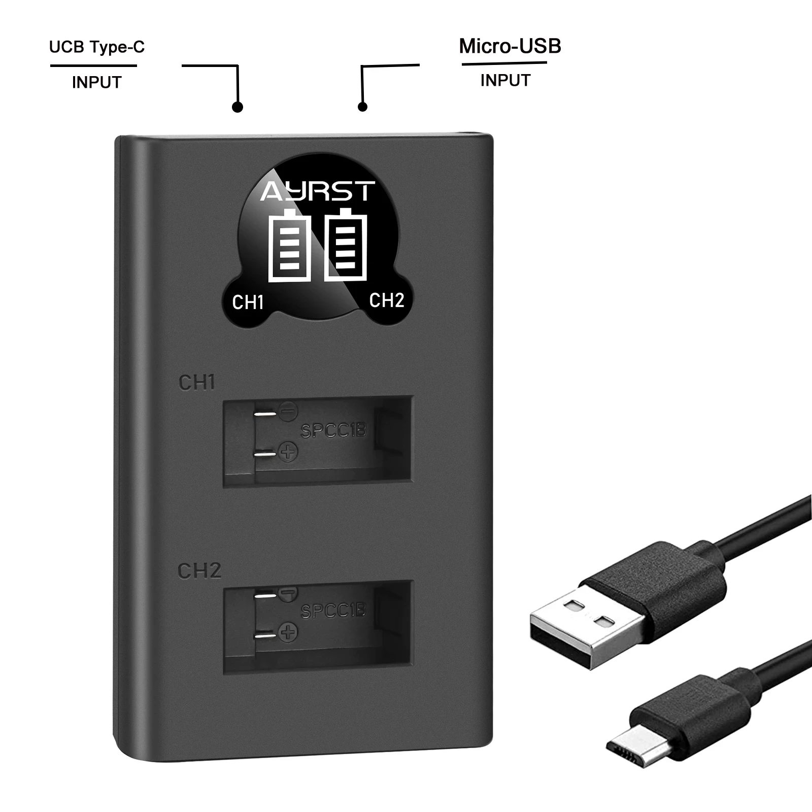 Аккумулятор 1680 мАч для камеры GoPro Max аккумуляторная батарея + зарядное устройство