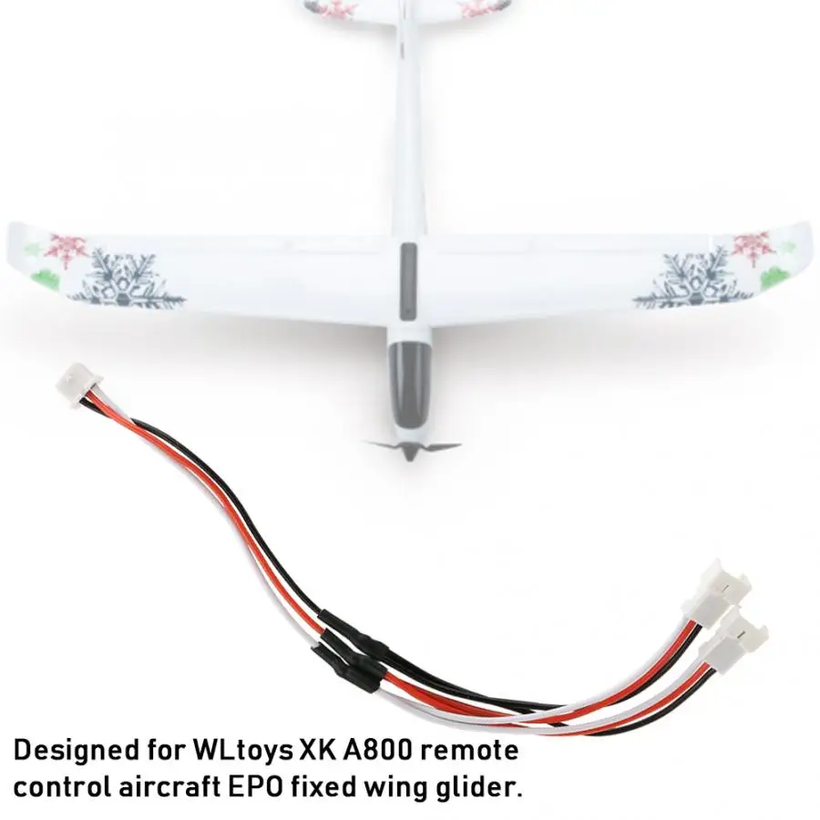 2 шт. Удлинительный шнур Aileron запасные аксессуары для WLtoys XK A800 RC Aircraft EPO планер с