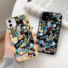 Популярный Мягкий силиконовый чехол с граффити для iPhone 12 Pro Max 11 10 7 8 6 6S Plus, тонкий матовый милый чехол с животными для iPhone Xr X Xs Max