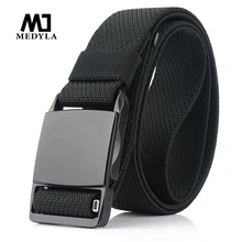 MEDYLA – ceinture de taille longue en Nylon élastique pour hommes, équipement militaire, styliste tactique, toile pour Jeans, pantalon décontracté, MN078