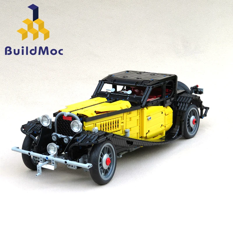 BulidMOC Bugatti 50T блоки техника гоночный автомобиль строительные блоки кирпичи модель классический автомобиль детские игрушки Рождественский подарок Bugattii - Цвет: C266