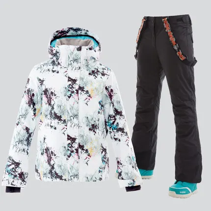 2019 GSOU зимний женский лыжный костюм лыжная куртка для сноуборда брюки