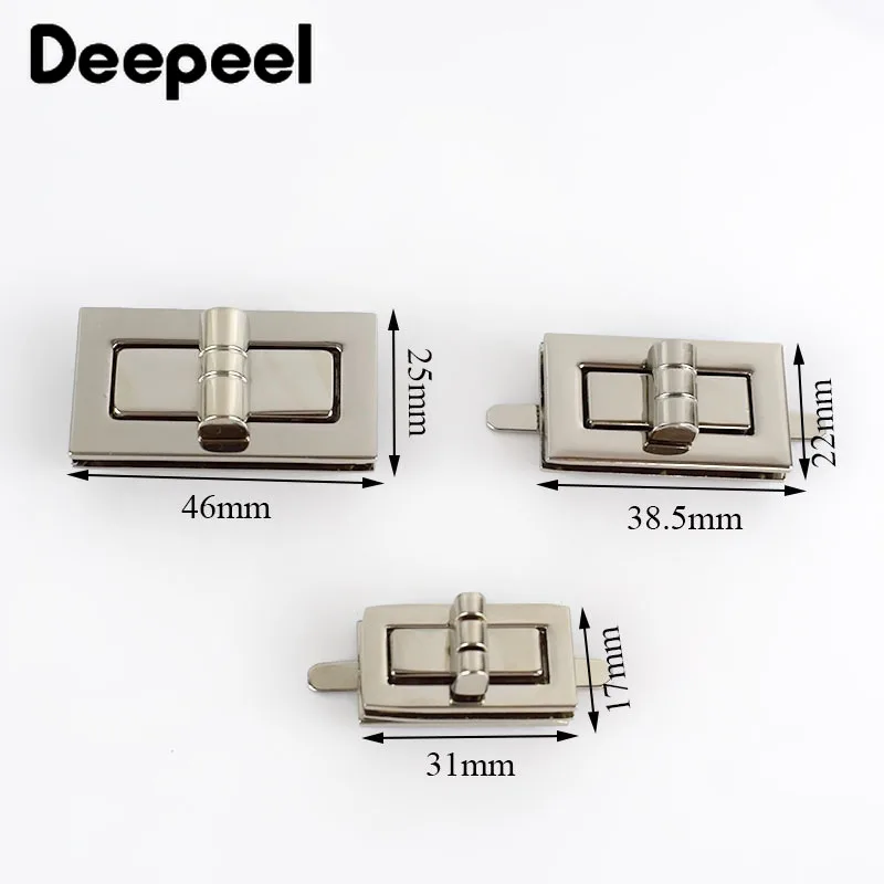 2 шт. Deepeel 31/38/46 мм новая прямоугольная металлическая Поворотная застежка с замком