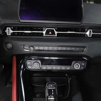 for toyota gr supra a90 2019 2022 interior center control panel volume knob frame real carbon fiber car modification accessories