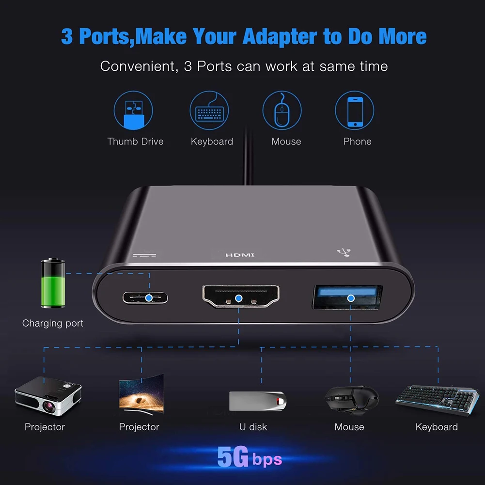 Адаптер USB Type C в 4K HDMI адаптер для приемника 3 0 аудиовидео конвертер Nintendo Switch