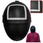 Маска для игры в Корейском стиле ТВ кальмар, косплея, квадратные, круглые, треугольные маски на Хэллоуин, полностью закрывающие лицо унисекс, костюм для взрослых, реквизит для вечеринки, 3 шт.