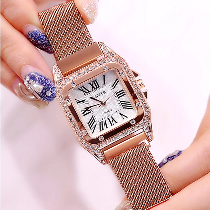 Женские часы с блестящими бриллиантами яркие стразы роскошный романтический