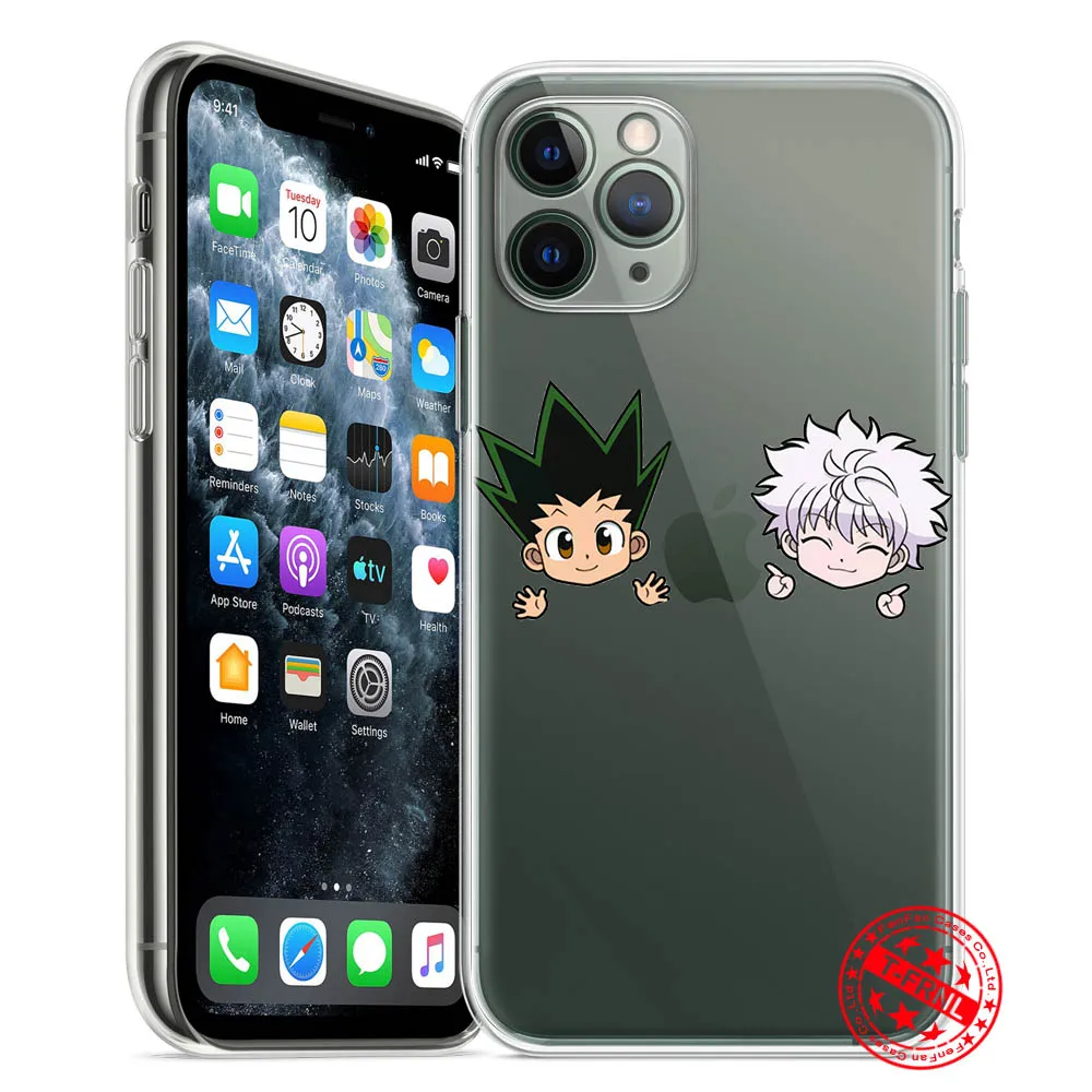 Чехол для iPhone 11 Pro 12 XS MAX XR 7 SE2020 X 8Plus HxH Killua аниме |