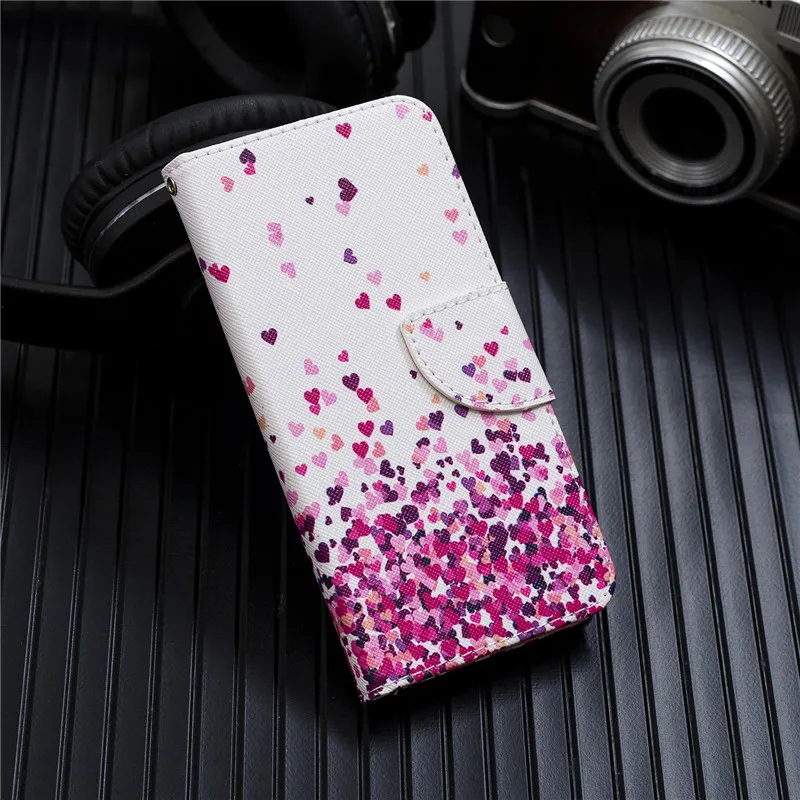 Love Heart Милый Кот Единорог бабочка чехол-портмоне с откидной крышкой чехол на Xiaomi mi A3 A1 A2 Lite Red mi 8A 7A 6A 4X Go Red mi фотокамеры мгновенного действия 8 7 6 Note 8, 8, 7 6 5 4X - Color: Love Heart