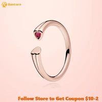 925 sterling silver women rings polished sparkling hearts open ring engagement rings for women jewelry anniversary