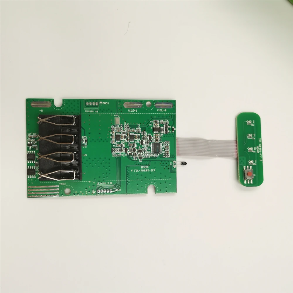 10*18650 version Battery Plastic Case Charging Protection Circuit Board PCB for greenworks 40V Lawn mower cropper grass cutter |