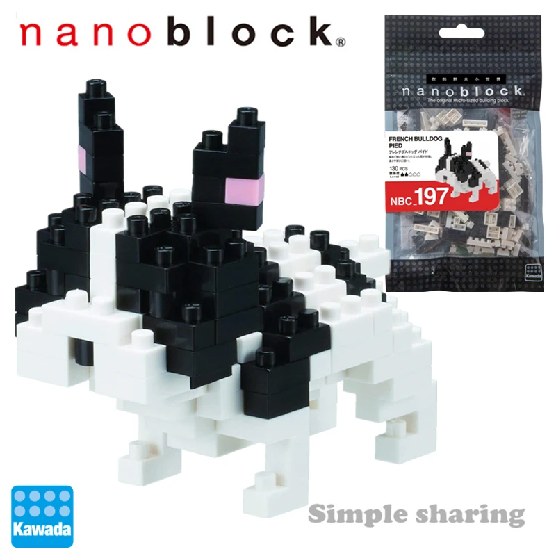 Конструктор Nanoblock в виде французского бульдога NBC197 130 шт. | Игрушки и хобби