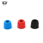 KZ 1 пара (2 шт.) 5 мм M Размер шумоизоляция насадки для ушей из пены с эффектом памяти амбушюры для наушников-вкладышей наушники для ZST ZS10
