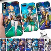 hot game genshin impact phone case for iphone 13 8 7 6 6s plus x 5s se 2020 xr 11 12 pro xs max