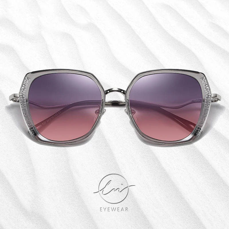 LM 2021 оверсайз Для женщин очки Роскошные поляризованных солнцезащитных очков