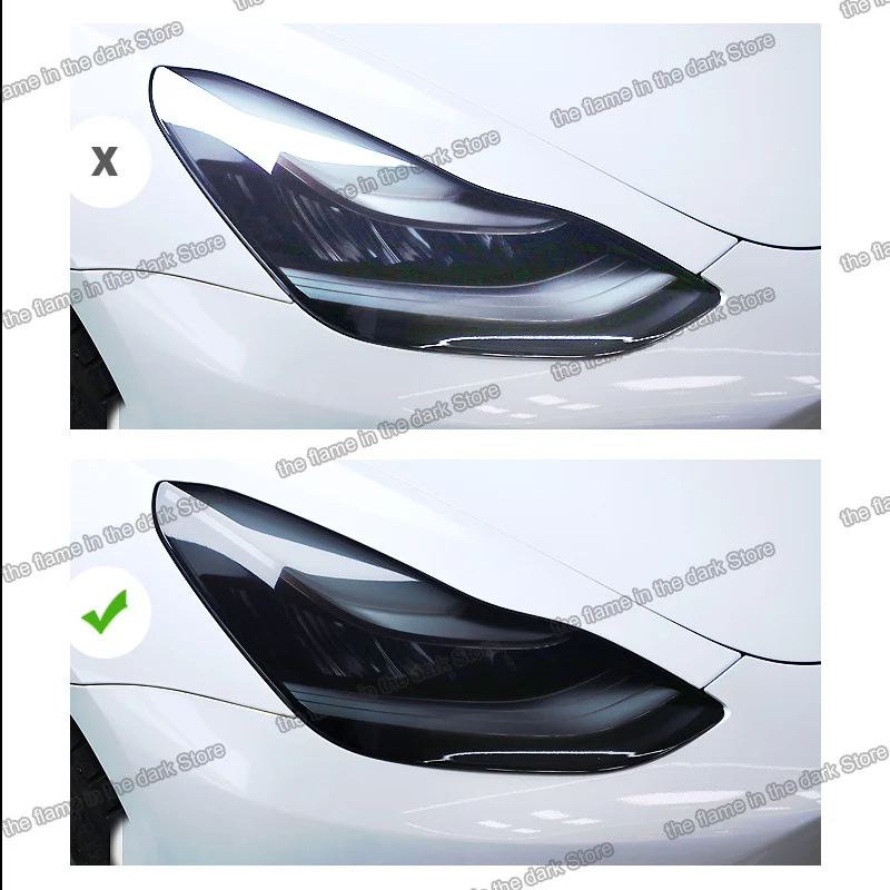 Защитная пленка от царапин для автомобильных фар tesla model 3 y стикер аксессуаров