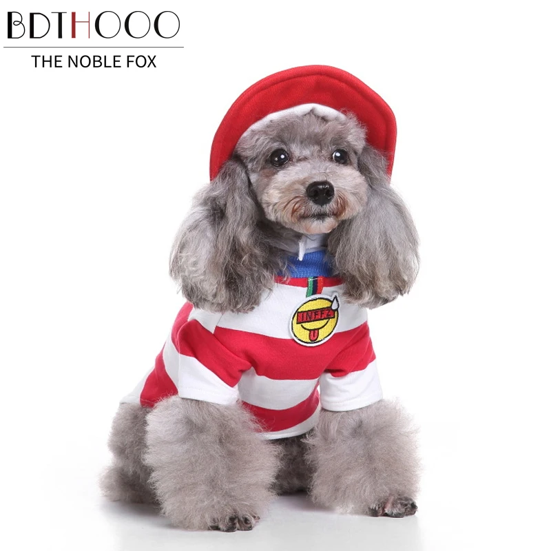 BDTHOOO одежда для домашних животных на новый год Рождественская Толстая куртка с