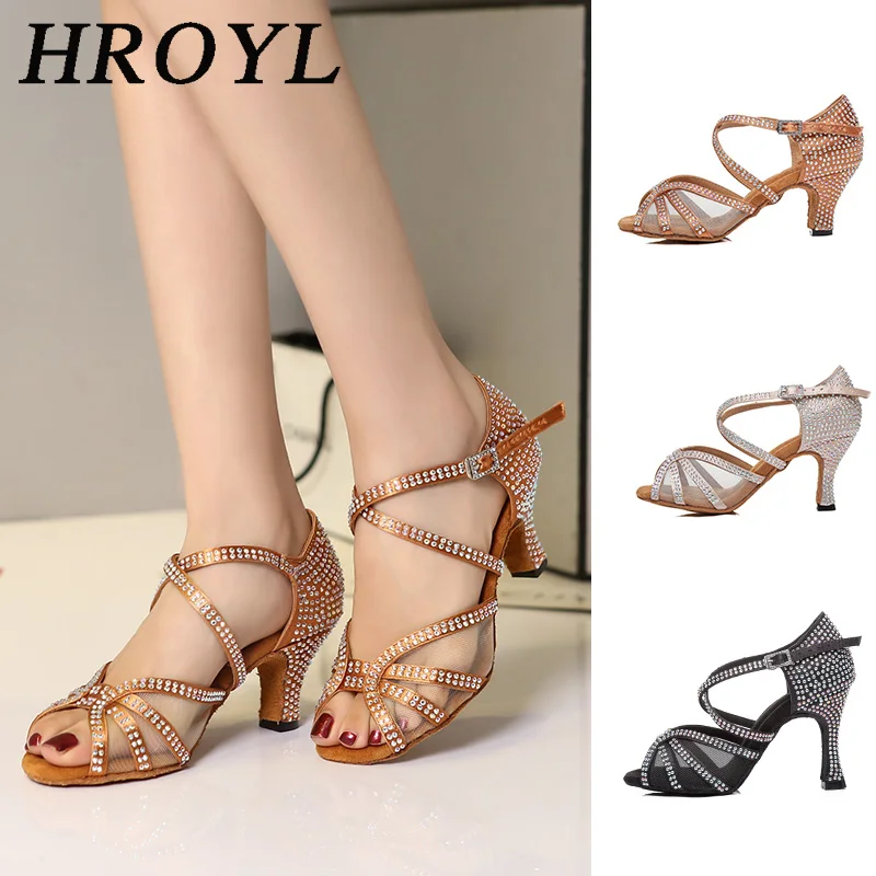 Туфли для латиноамериканских танцев девушек и женщин профессиональная обувь со