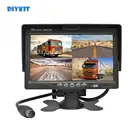 Камера заднего вида, DC12V-24V дюйма, с 4-дюймовым дисплеем, автомобильный монитор заднего вида дюйма