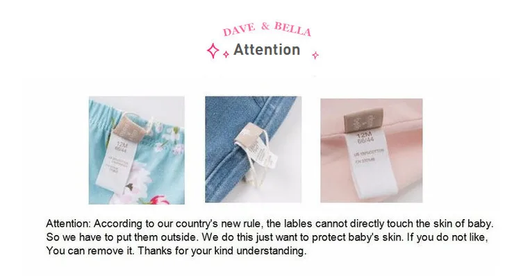 DBK11176 dave bella/зимние модные штаны для девочек детские однотонные эксклюзивные повседневные штаны до щиколотки с бантом и карманами