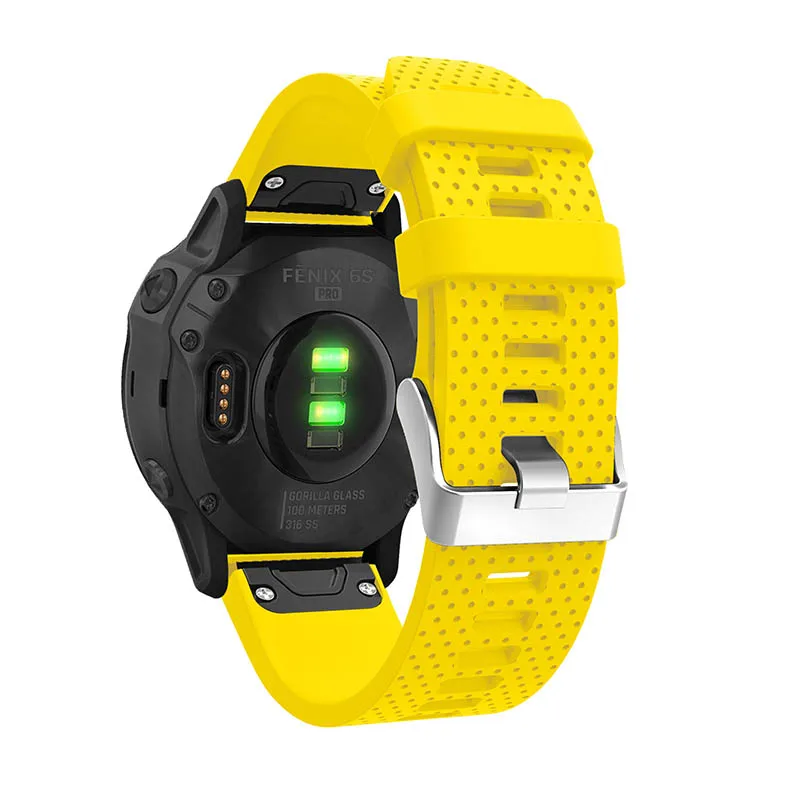 20 22 26 мм для Garmin Fenix 6S 6 6X Pro 5S 5 5X Plus удобный силиконовый ремешок смарт-аксессуары быстросъемный ремешок для часов