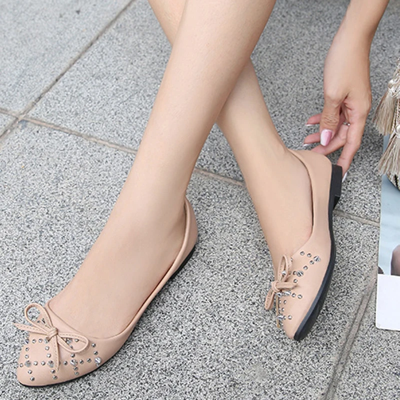 Женские туфли на плоской подошве MAIERNISI повседневные мягкие в Корейском стиле