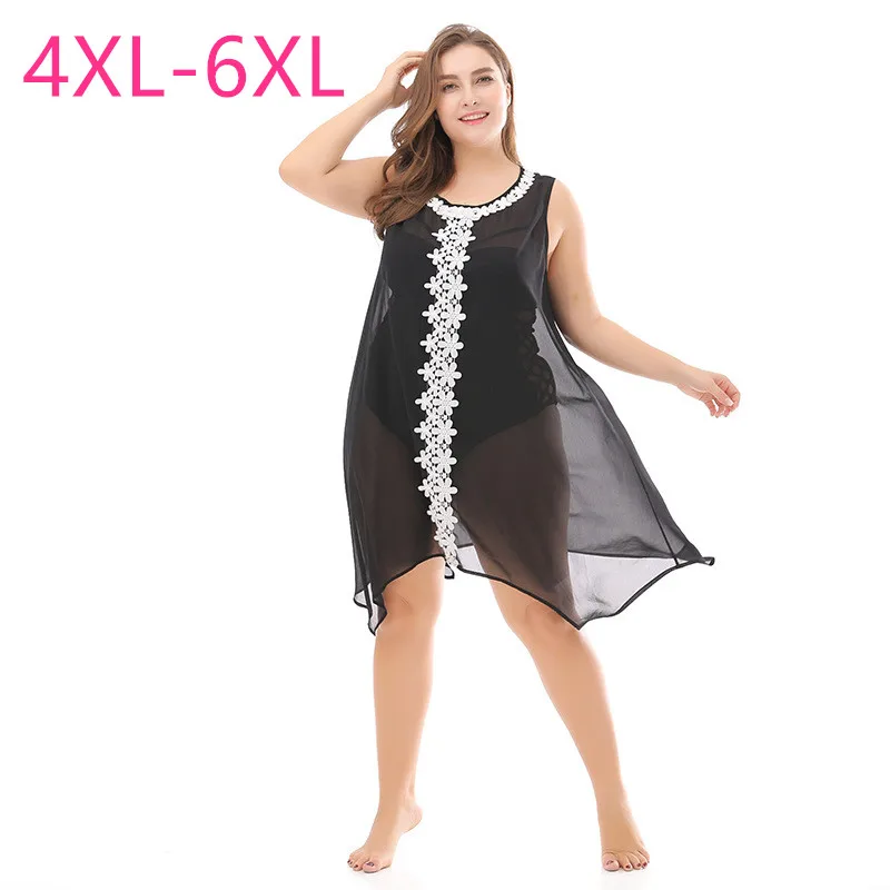 Новое летнее мини платье размера плюс для женщин свободное повседневное Черное